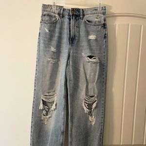 H&M loose straight high rise jeans